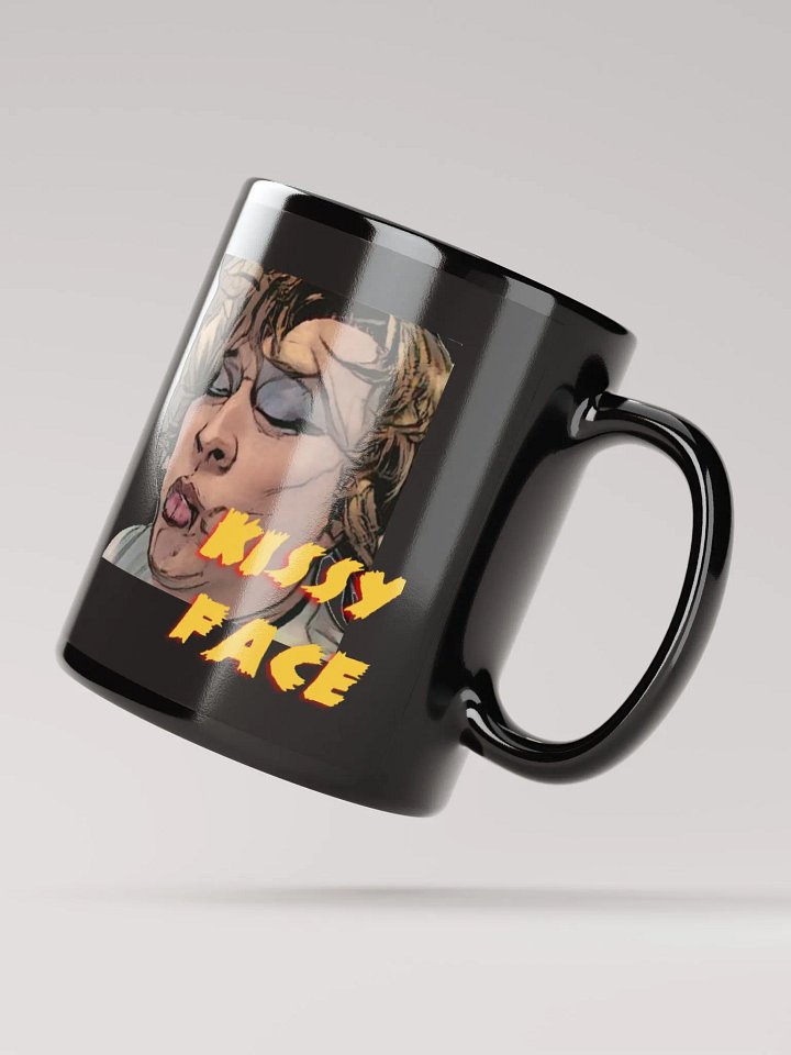 Kissy Face on a Black Mug product image (2)