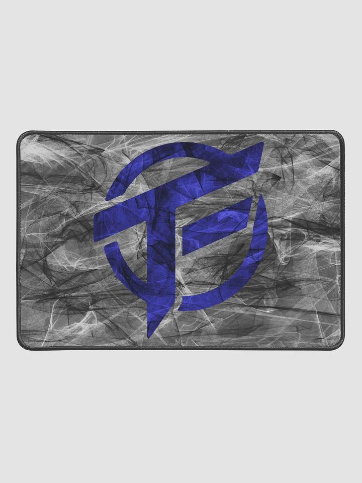 TopFrag™ Blended Blue Spiral Emblem Desk Mat 12" x 18" product image (1)