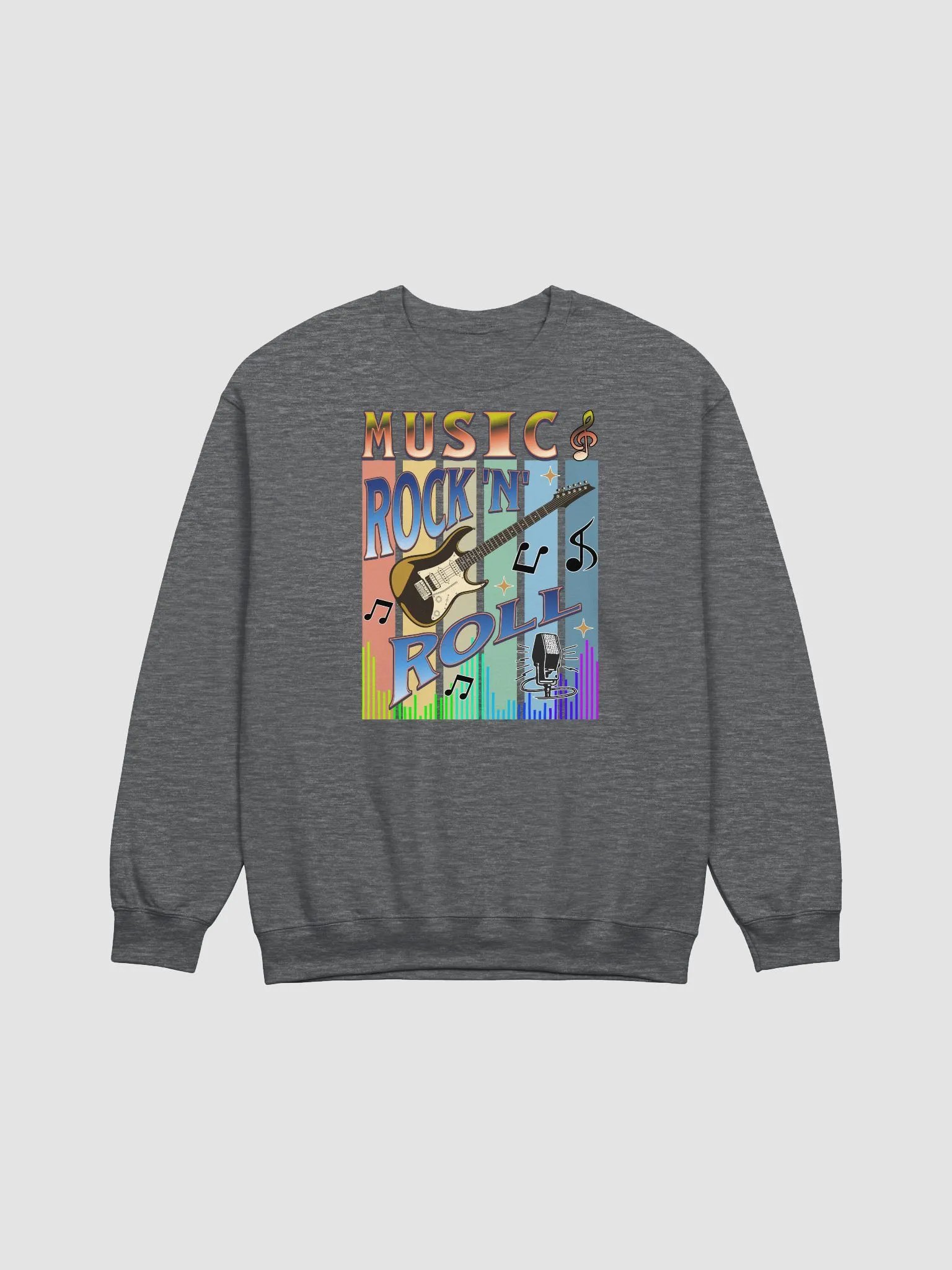 Music Rock N Roll Guitar Explosion Crewneck Sweatshirt product image (3)