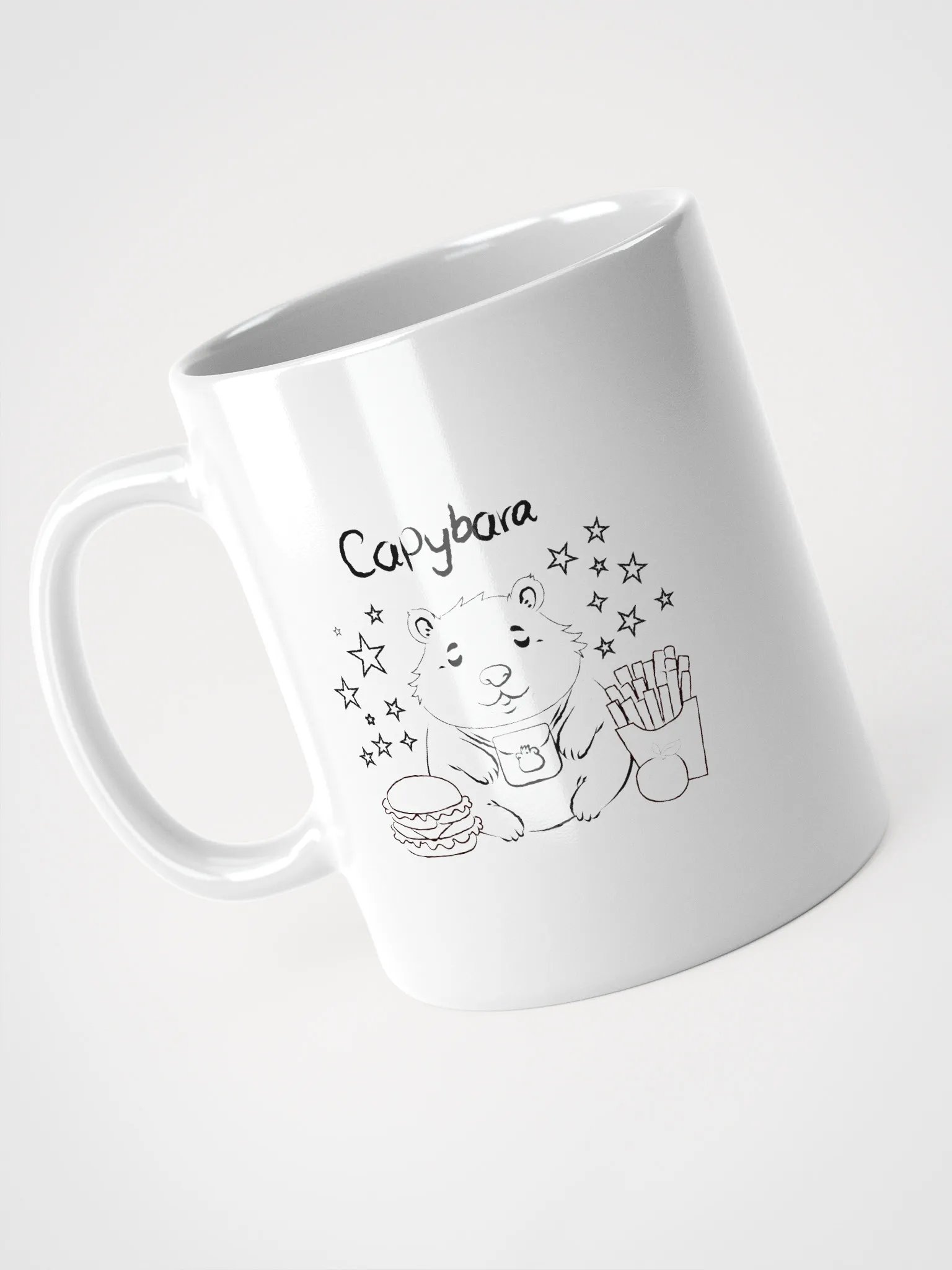 Capybara's Lunch Break Ceramic Mug product image (8)