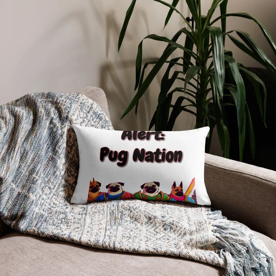 Pug Nation Warrior Pillow Case product image (25)