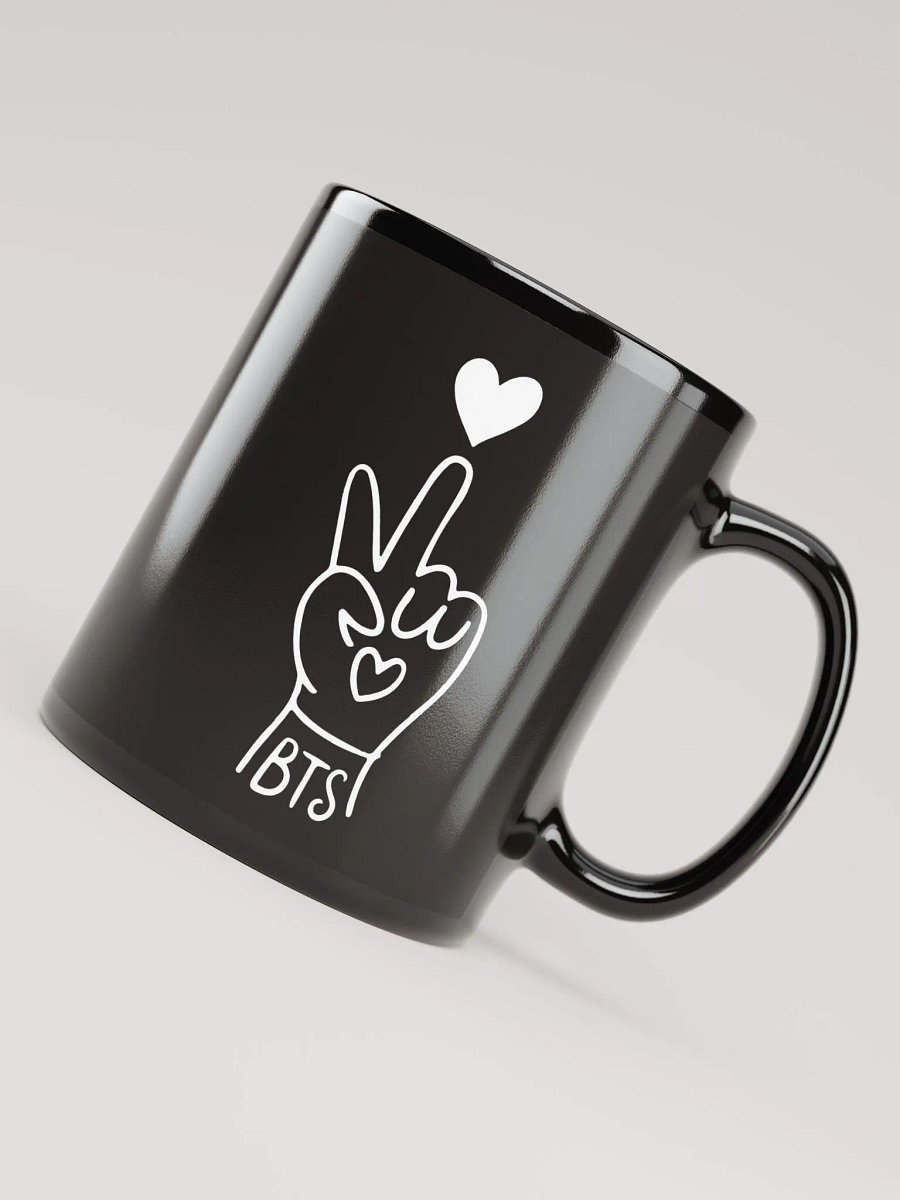 Heartfelt Gesture Black Glossy Mug product image (8)