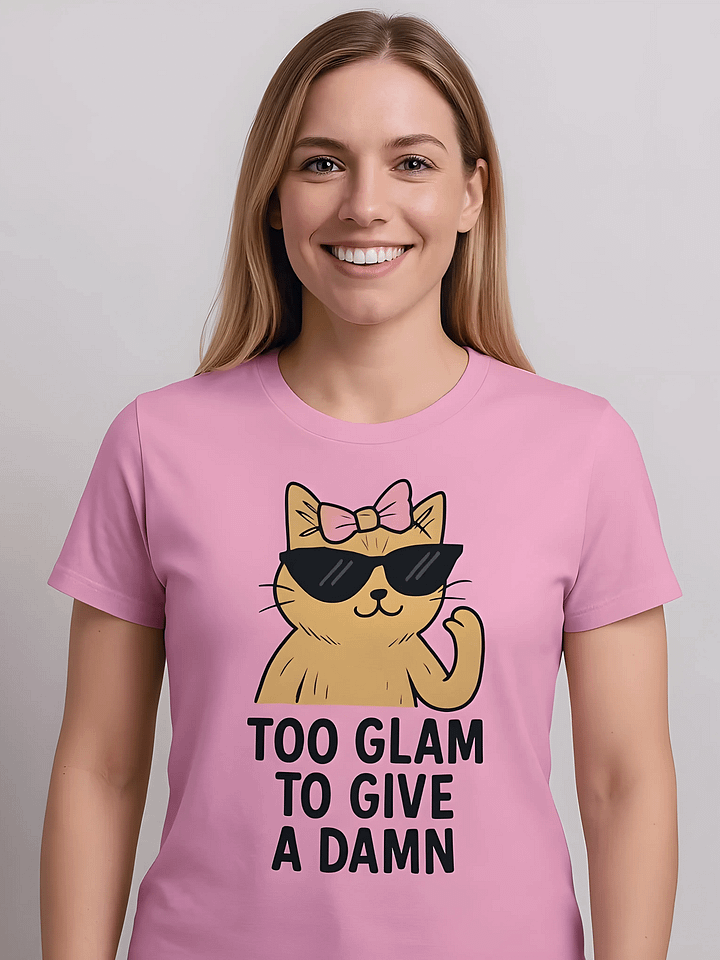 Glam Cat Wave Organic Tee product image (1)