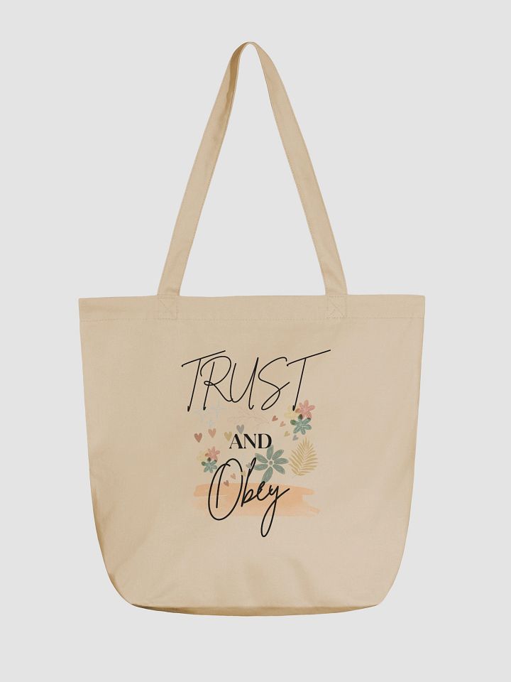 Trust and Obey Boho Autumn Leaves Eco-Friendly Tote Bag product image (1)
