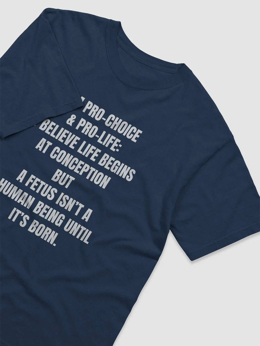 Pro-Choice & Pro-Life Monochrome Unisex Tee product image (3)