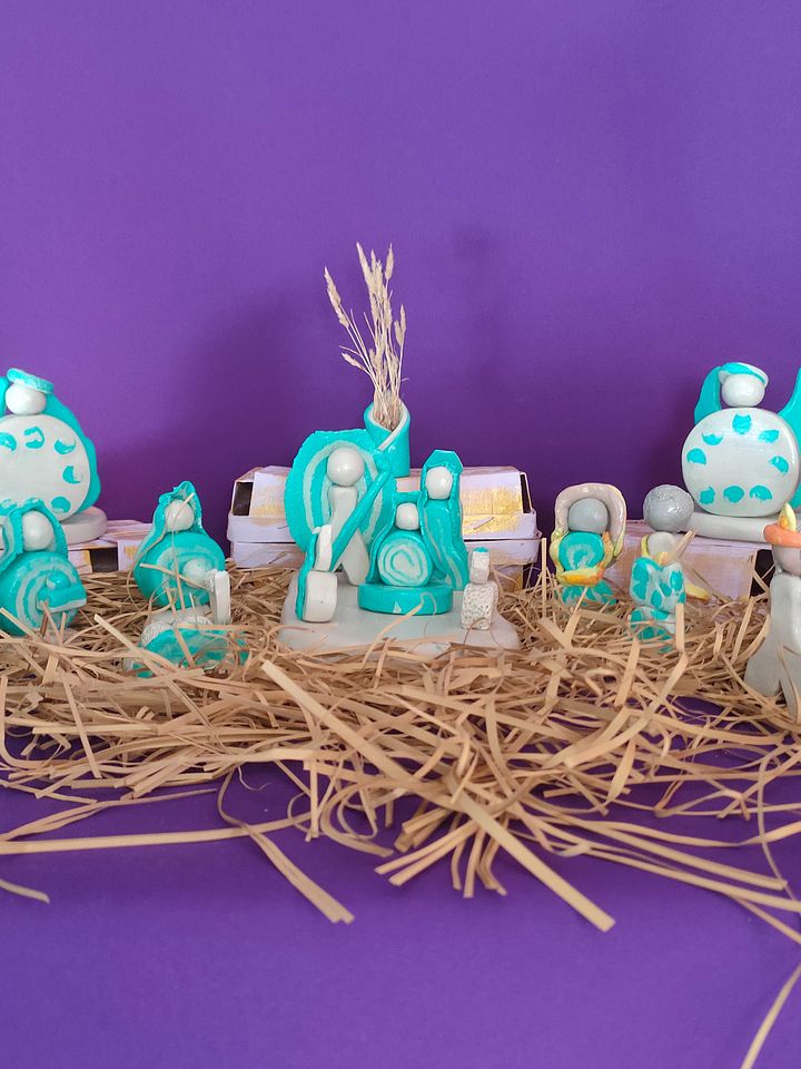 Presépio Voz Divina, decoração natalícia, peça religiosa, gratidão, Sagrada Família product image (2)