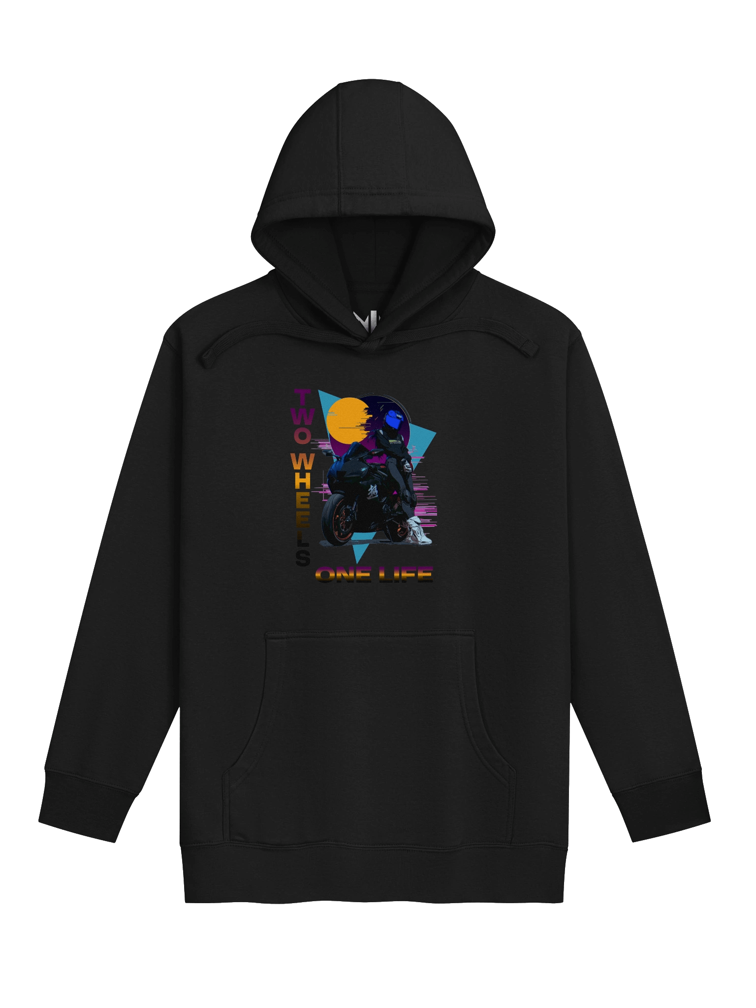 Two Wheels One Life Premium Printed Hoodie product image (2)
