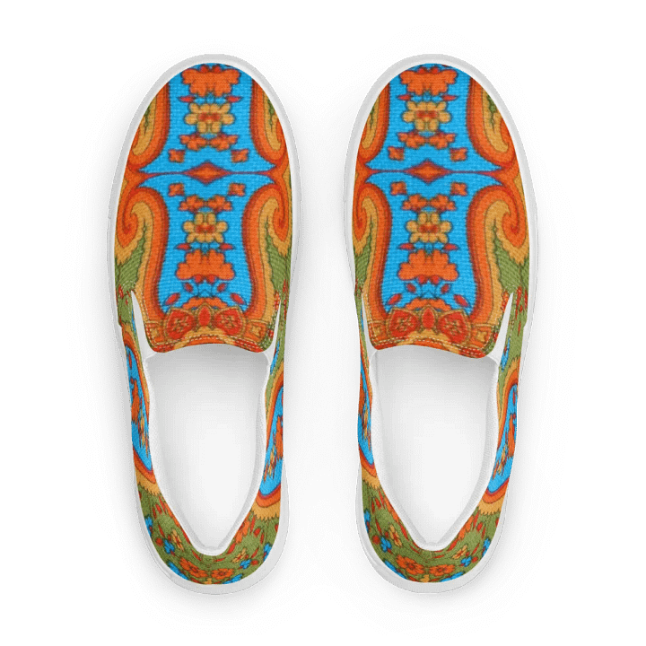 Paisley Green Envy Slip On Women's Canvas Footwear product image (1)