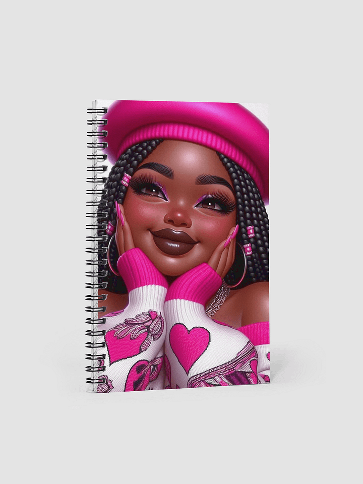 Vibrant Pink Beret Spiral Notebook product image (1)