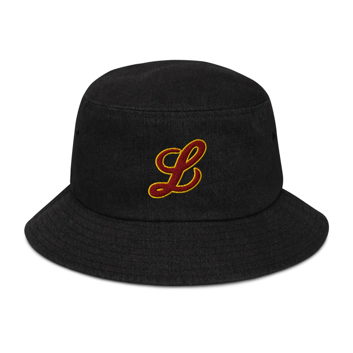 Luxe Letter L Denim Bucket Hat product image (1)