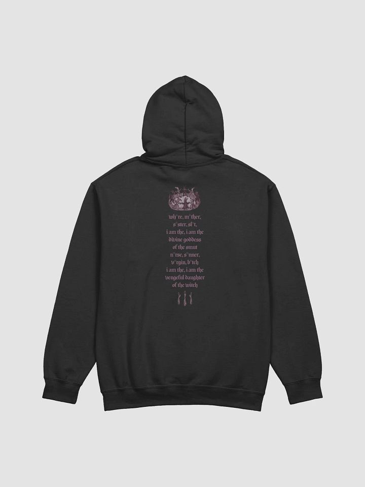 'Wh*re, M*ther, S*ster, Sl*t....' Burn Your Village Hoodie (design on back) (colours available) product image (1)