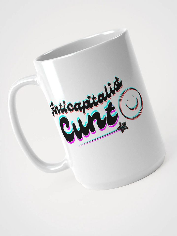 ANTICAPITALIST C*NT white glossy mug product image (1)