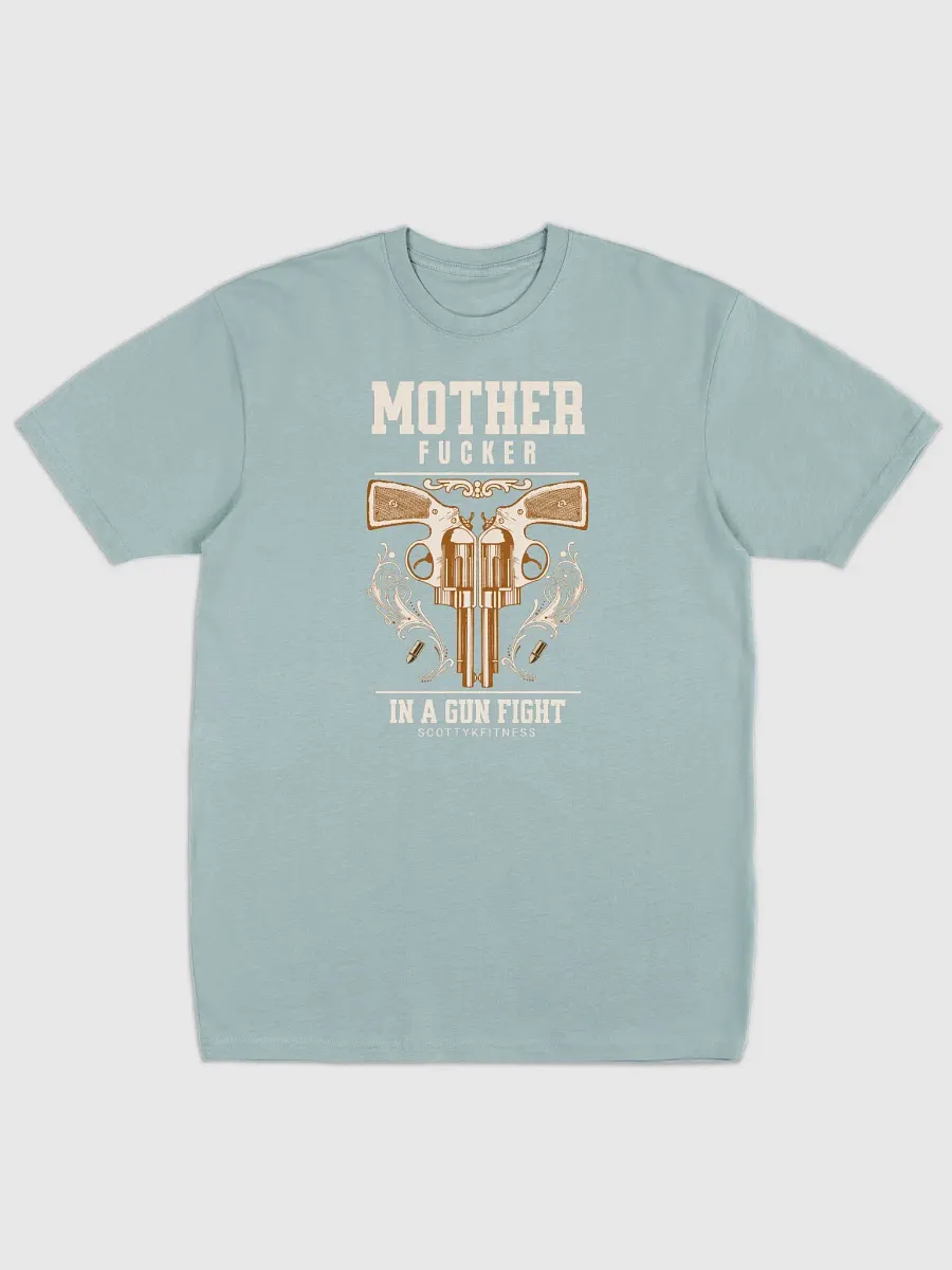 MF in a Gun Fight Unisex Heavyweight Tee product image (1)
