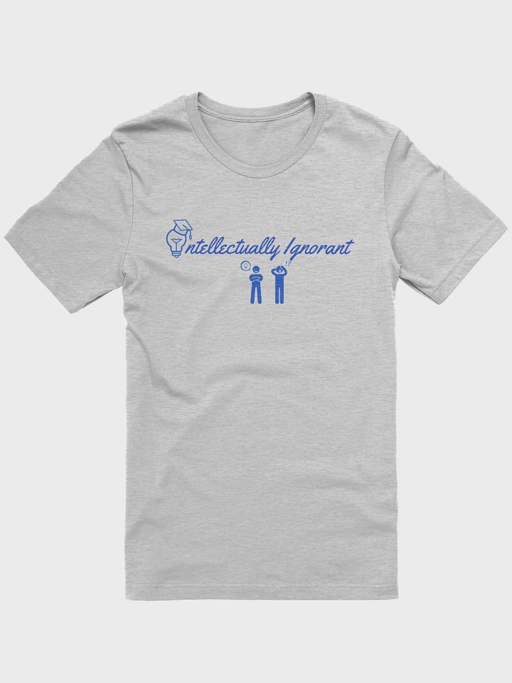Intellectually Ignorant (Blue Logo) Supersoft T- shirt product image (5)