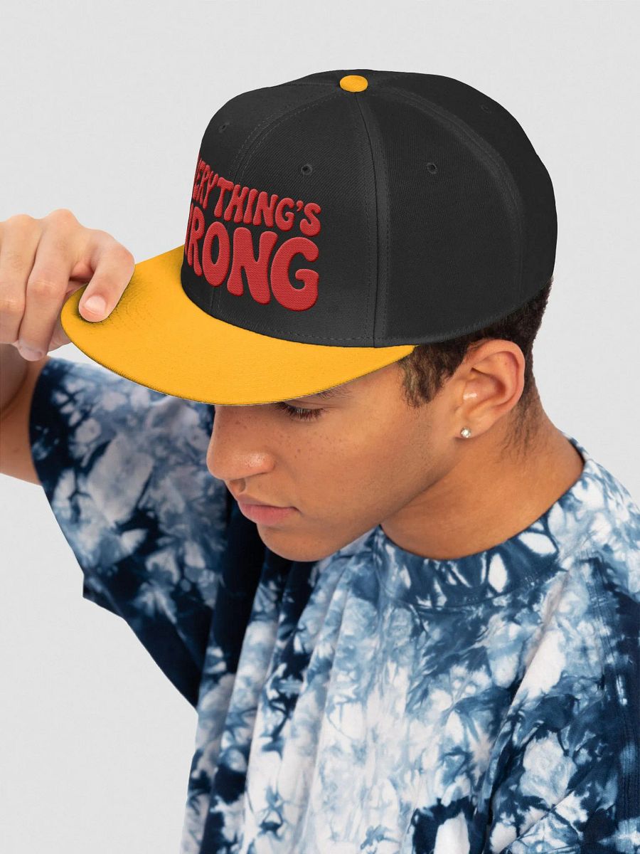 'Everything's Wrong' Embroidered Cap product image (7)