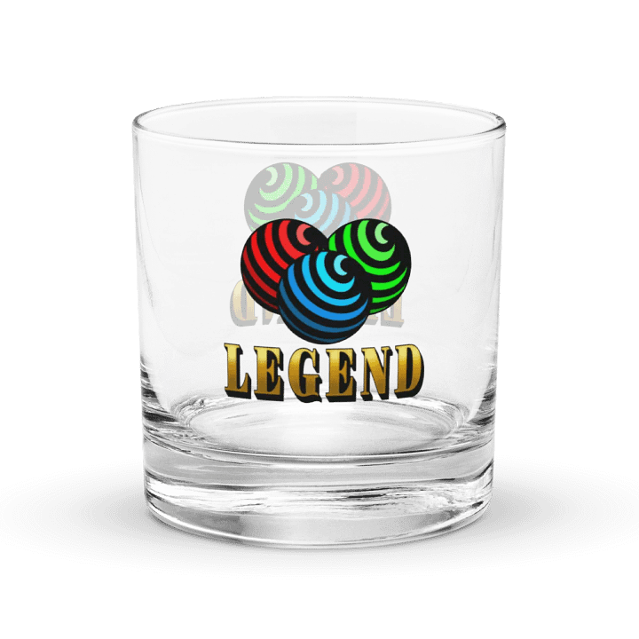 LEGENDS LOGO ROCKS GLASS product image (1)