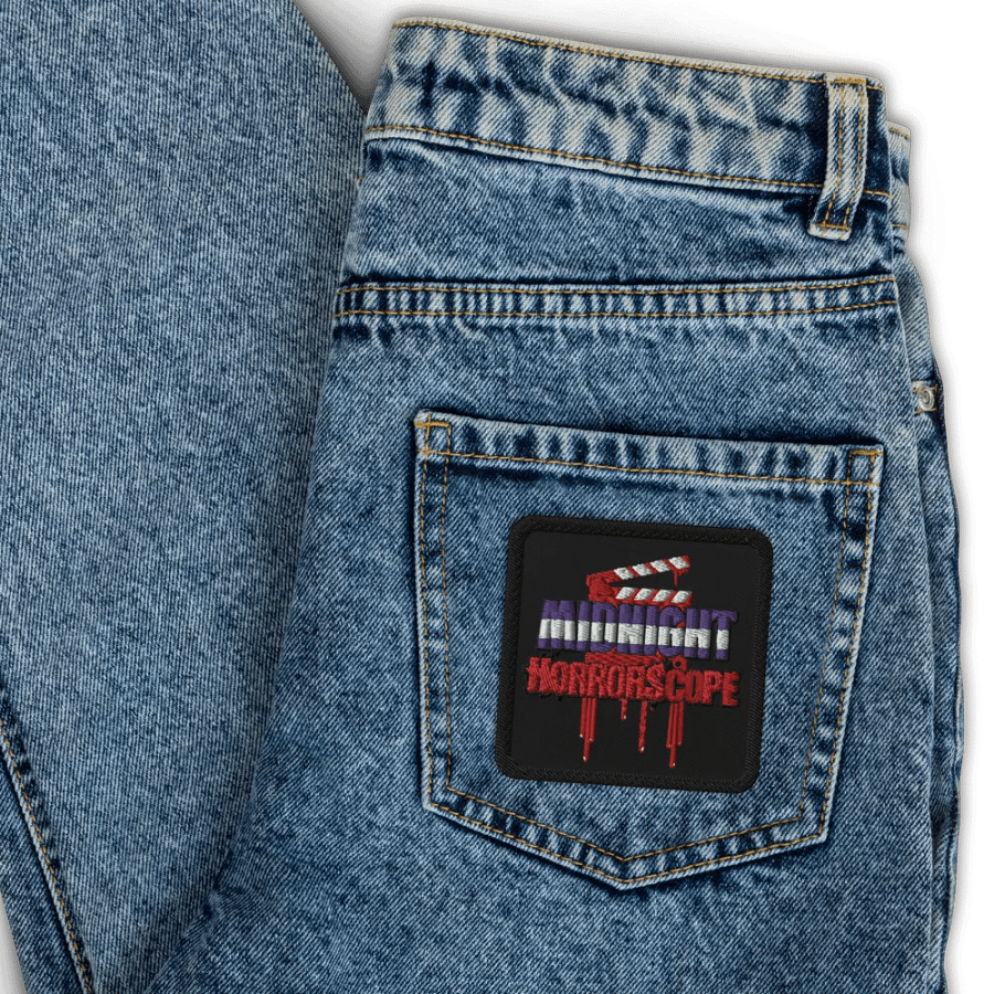 Midnight HorrorScope Bloody Clapperboard Embroidered Patches product image (3)