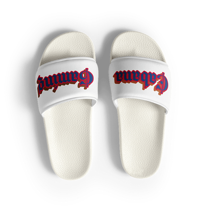 Bold Blue Cabana Men's Slides product image (2)