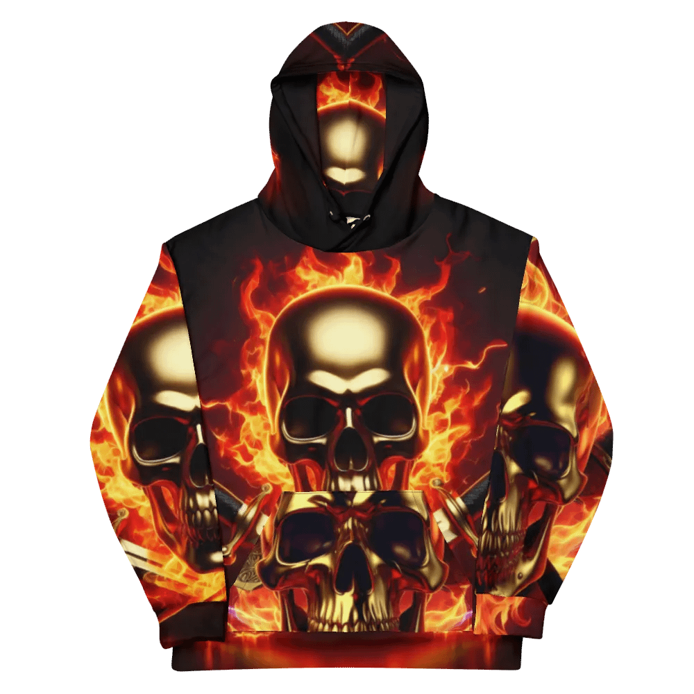 Inferno Guardian - Unisex Skull Hoodie #41 product image (11)