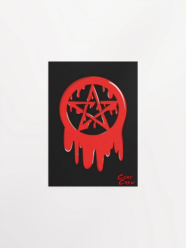 Drippy Pentagram Matte Poster product image (1)
