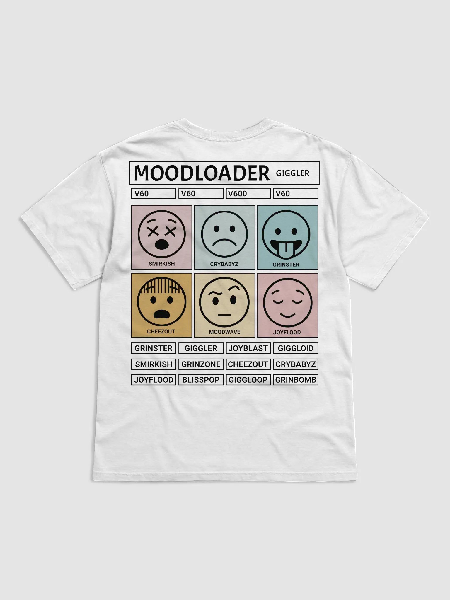 Emotion Expressions Illustrated T-Shirt product image (2)
