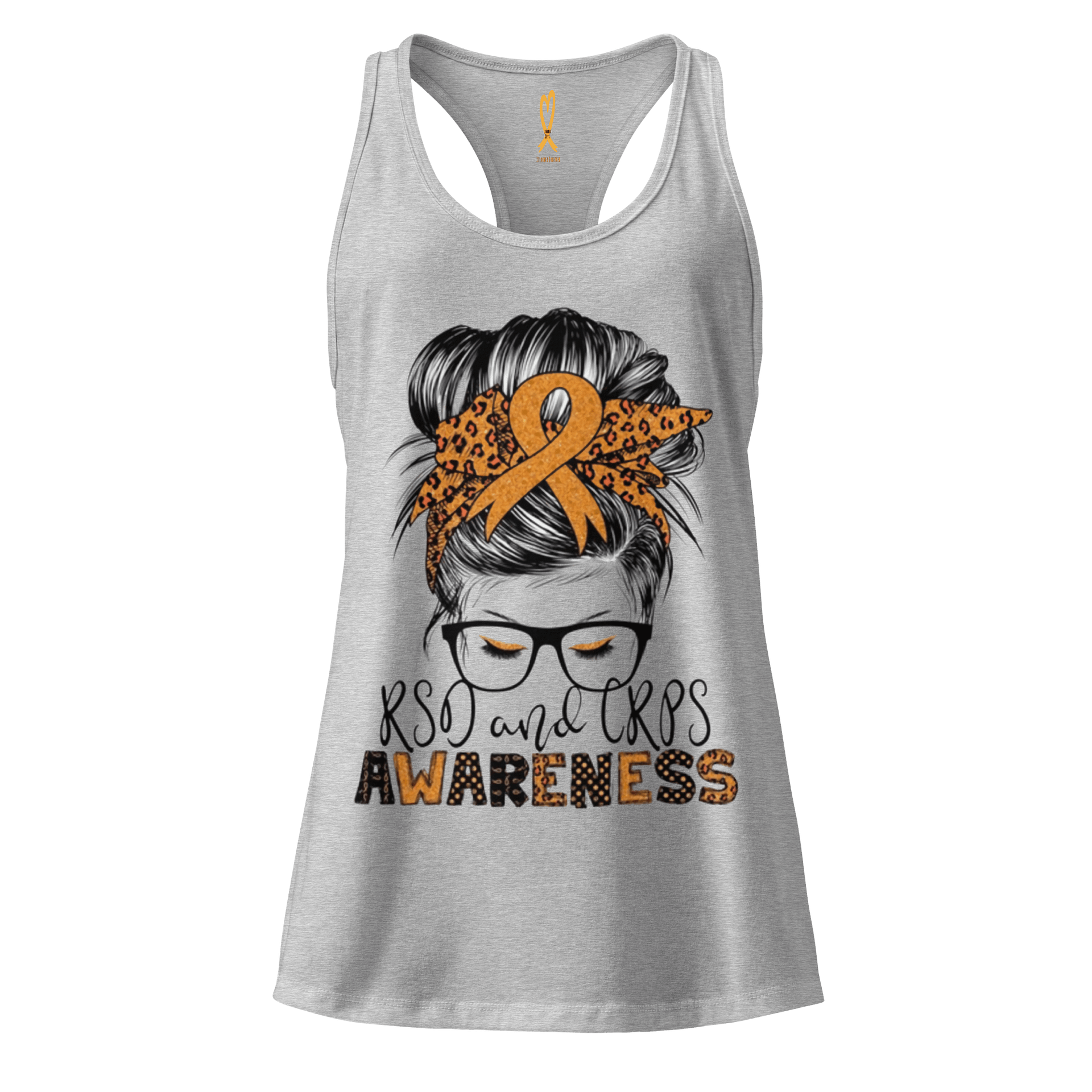 Messy Bun RSD/CRPS Awareness Racerback tank top (Women's) product image (3)