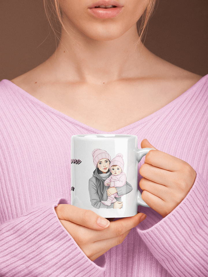 💖Sip in Style, Supermom!💖 (Blue eyes, Black hair) product image (1)