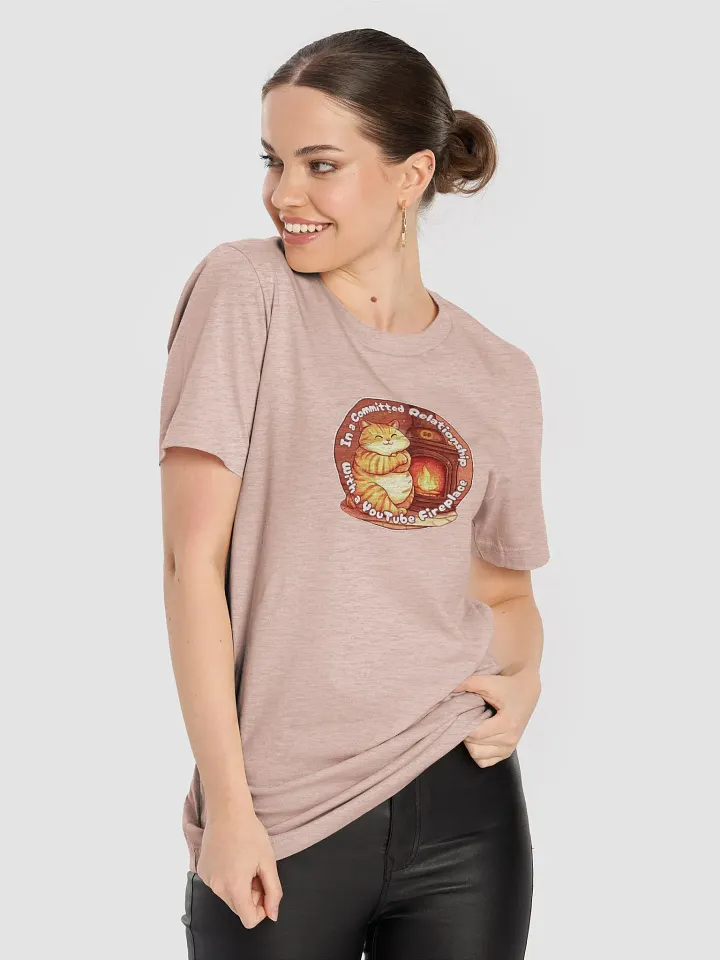 Cozy Cat - In a Committed Relationship with a YouTube Fireplace | Tee product image (2)