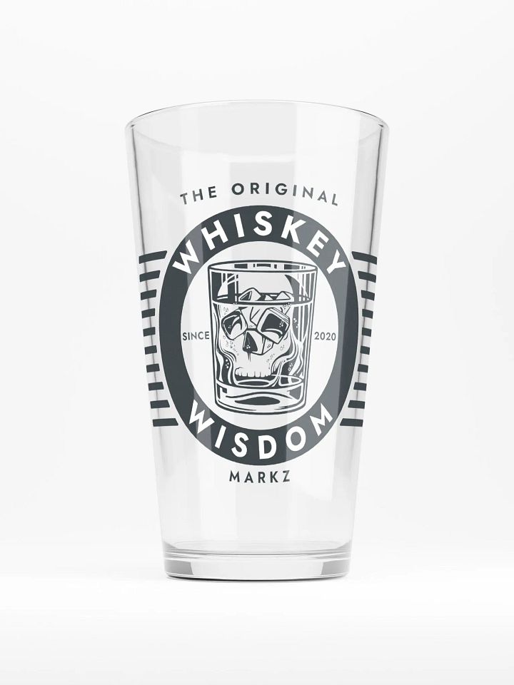 The Original MarkZ Whiskey & Wisdom Pint Glass product image (1)