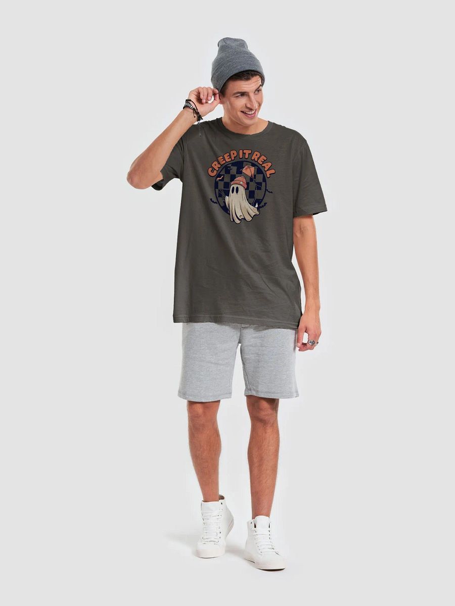 Creep It Real – Cozy Halloween Ghost Graphic Tee product image (7)