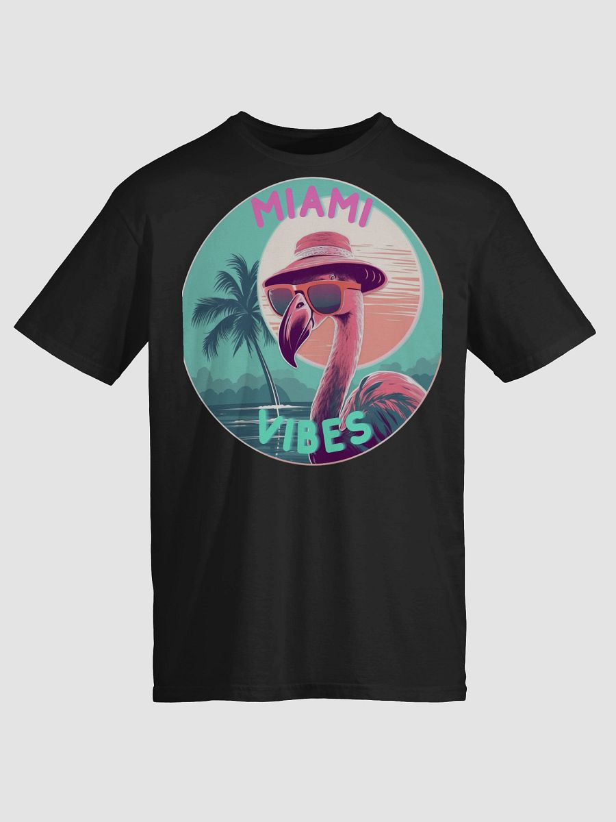 Retro Miami Vibes Flamingo T-Shirt product image (67)