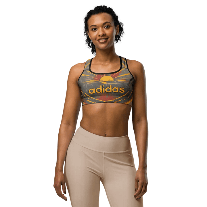 Tropical Sunburst All-Over Sports Bra product image (1)
