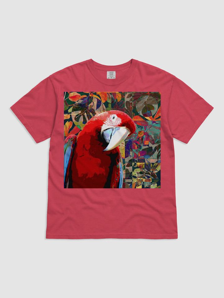 'Perdon?' by Edward Martin : Vibrant Parrot Paradise T-Shirt product image (41)