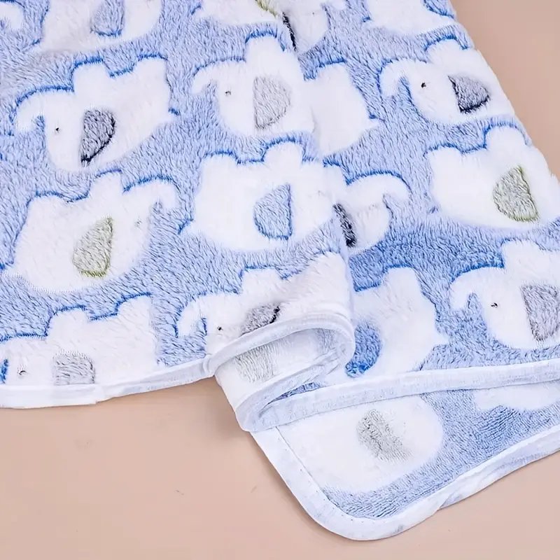 Elephant Soft Fleece Dog Blanket – Plush, Cozy & Cute Pet Throw product image (3)