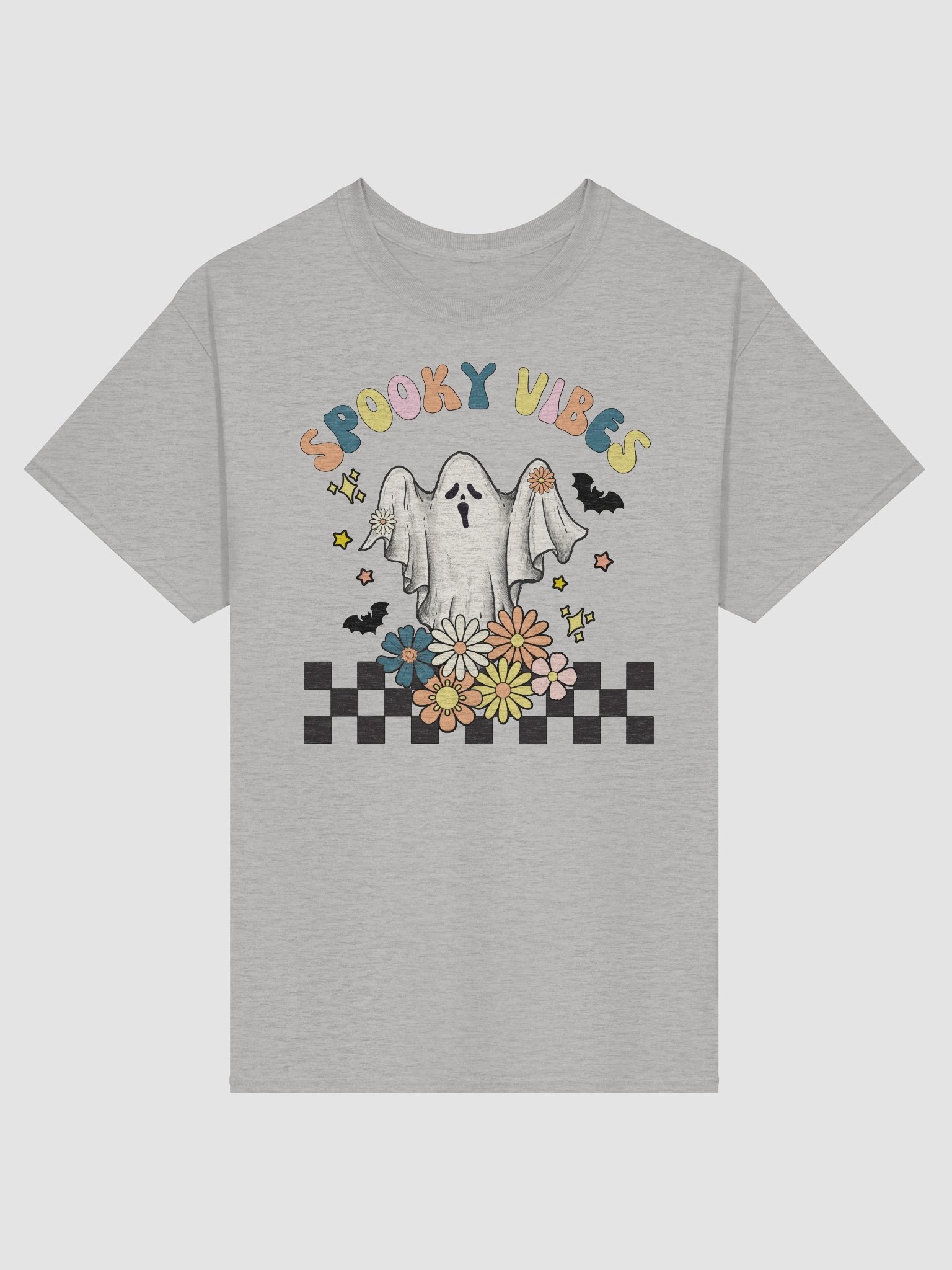 Spooky Vibes Ghost Retro Halloween T-Shirt product image (2)