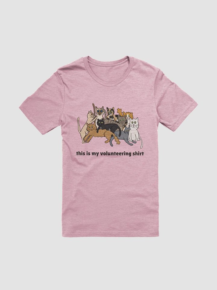 Cat Pile - this is my volunteering shirt (Bella + Canvas) product image (61)