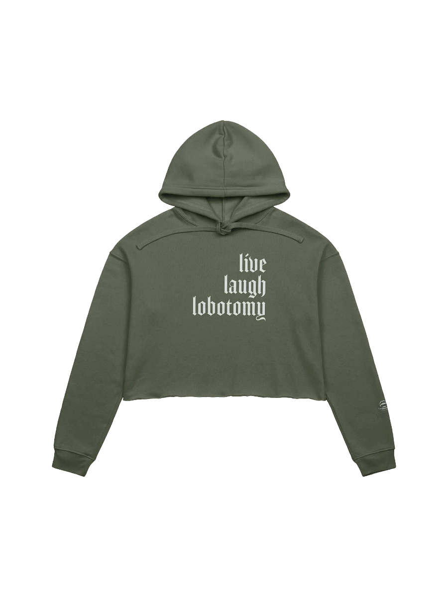 live laugh lobotomy cropped hoodie product image (1)
