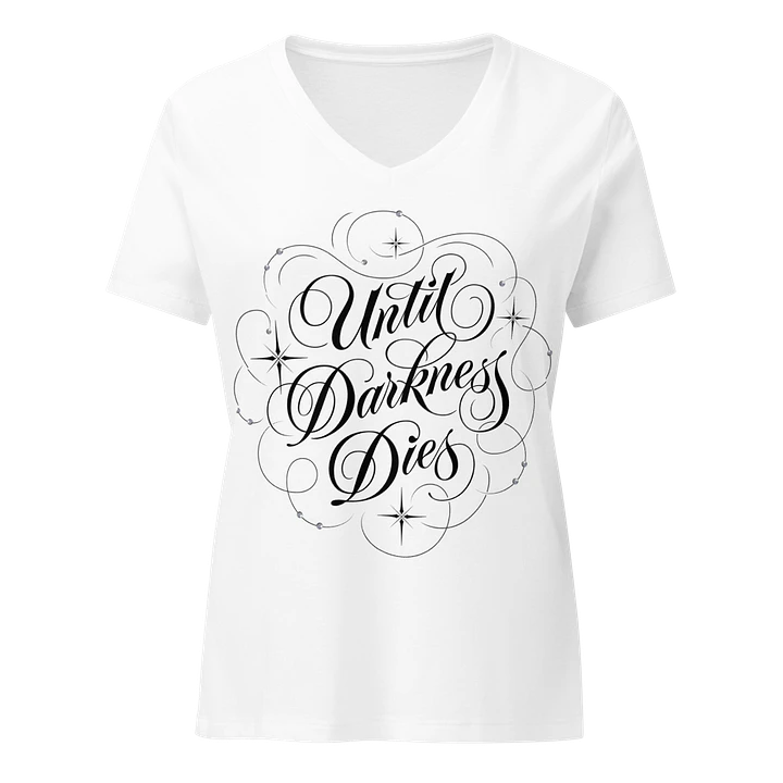 Until Darkness Dies (swirls design) Bella+Canvas Women's Relaxed V-Neck T-Shirt product image (25)