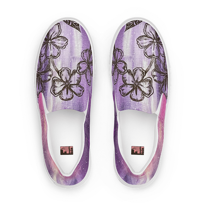"Forget-Me-Nots" Canvas Slip On Shoes (Women's) product image (1)