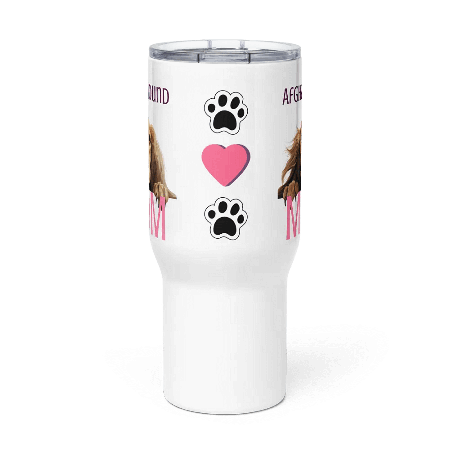 Afghan Hound Pup Mom Love Travel Mug product image (5)