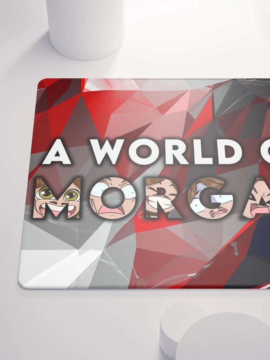 A World of Morgan Deskmat - Black, White and Red product image (10)