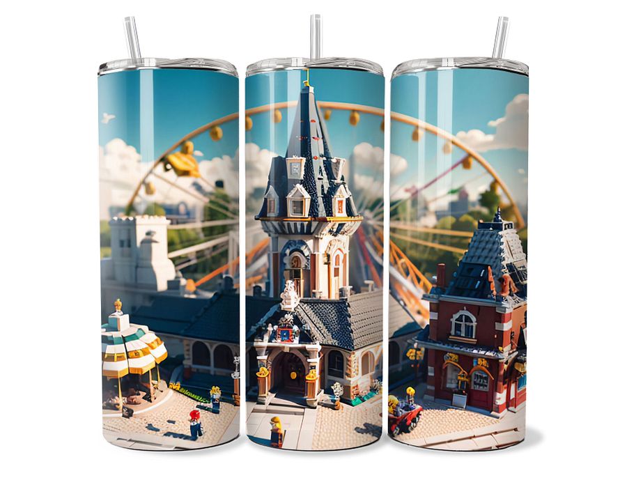 Whimsical Castle Tumbler - 20oz Stainless Steel product image (1)