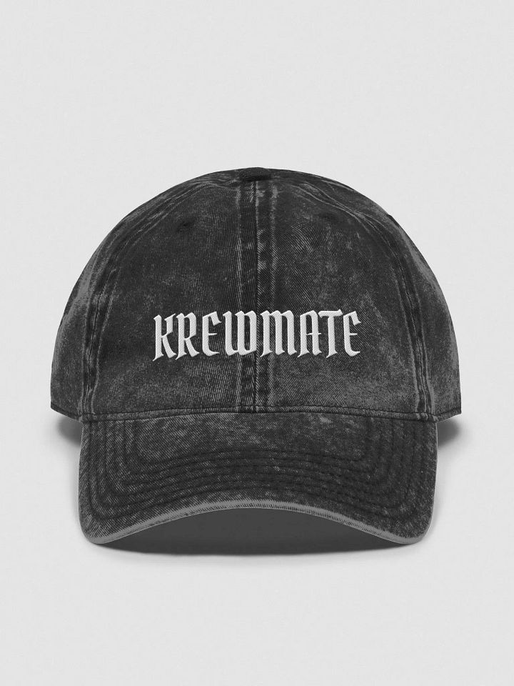 Krewmate Essentials Hat - Vintage Wash (White Logo) product image (1)
