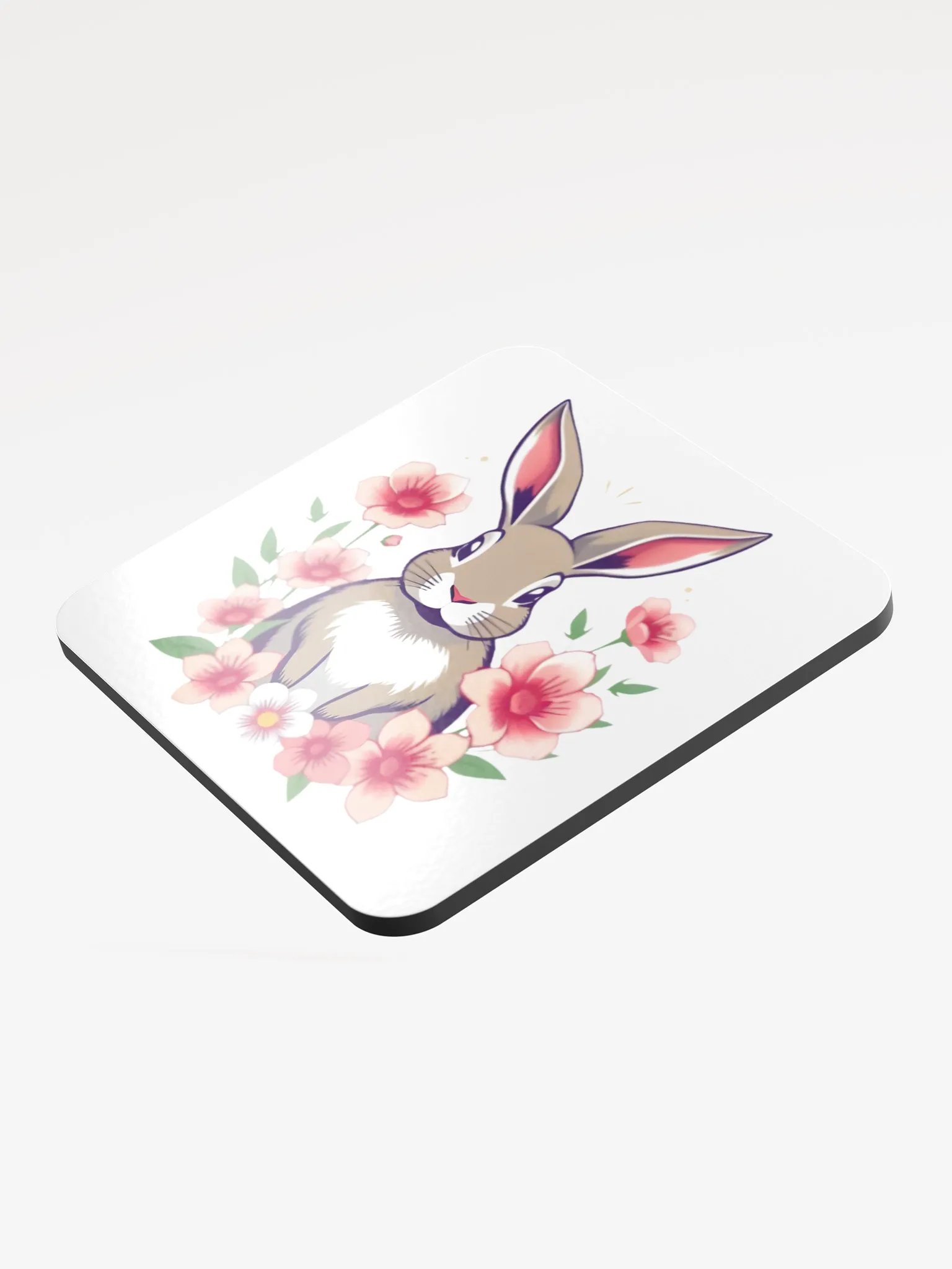 Floral Bunny Cork Coaster product image (3)