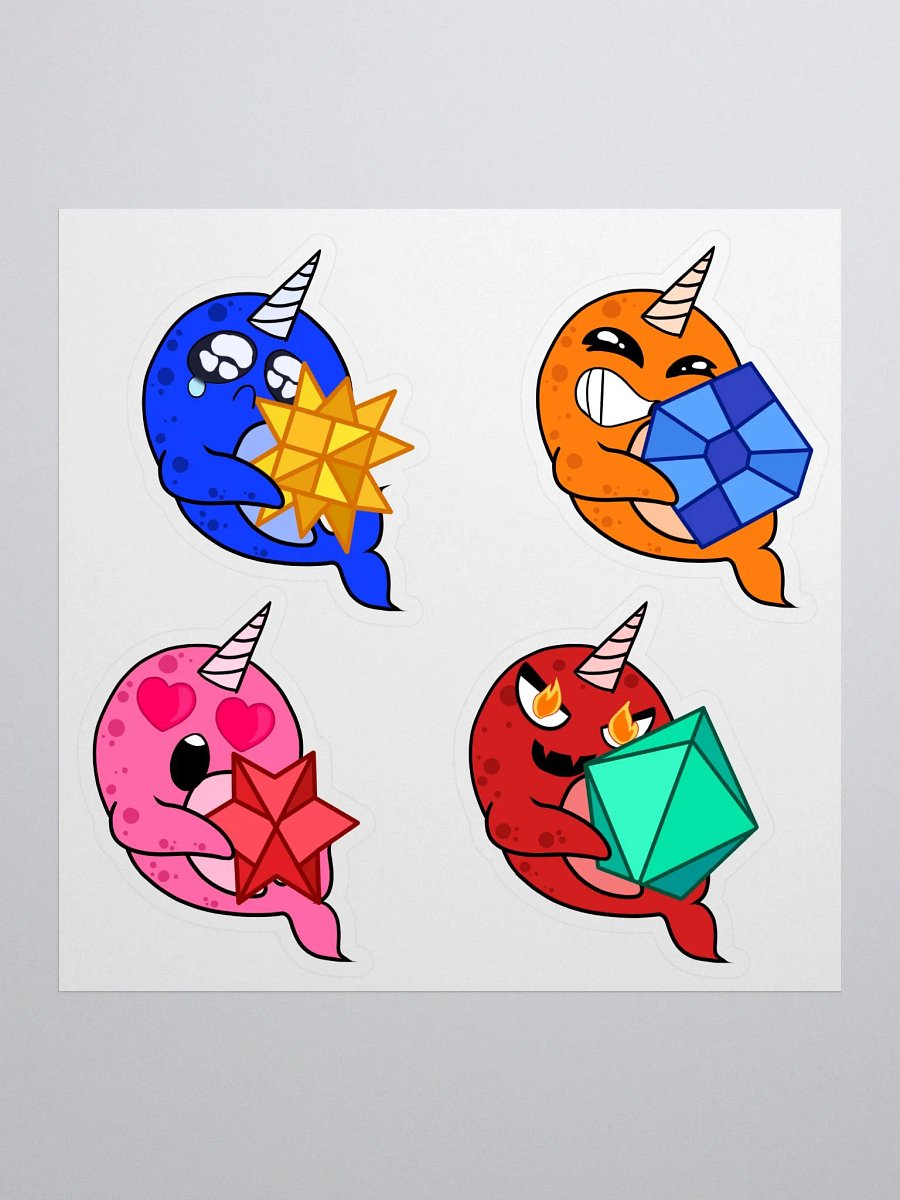 Narwhal Bit Emote Stickers product image (2)