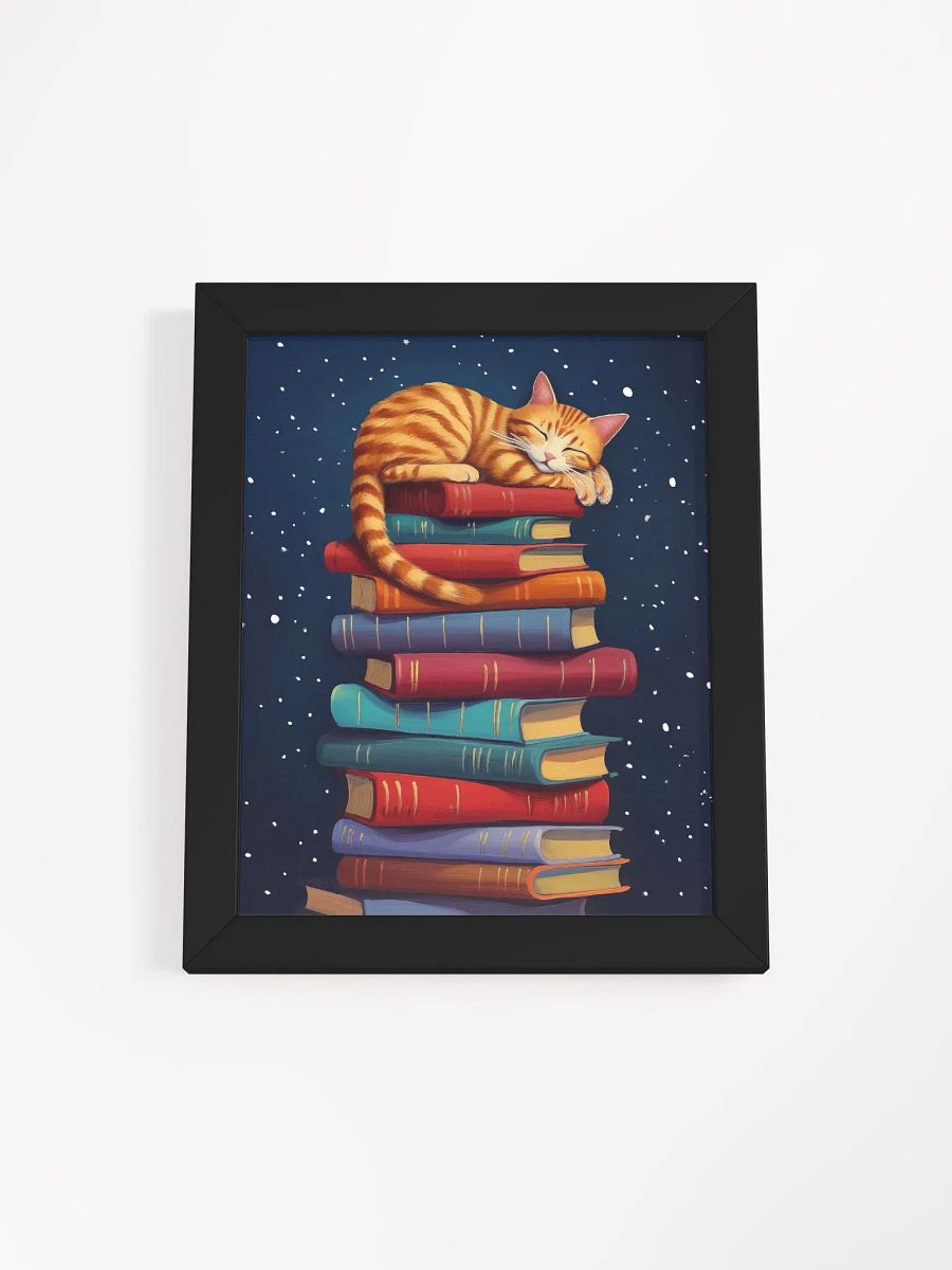 Things I Love - Cats & Books Framed Poster product image (1)