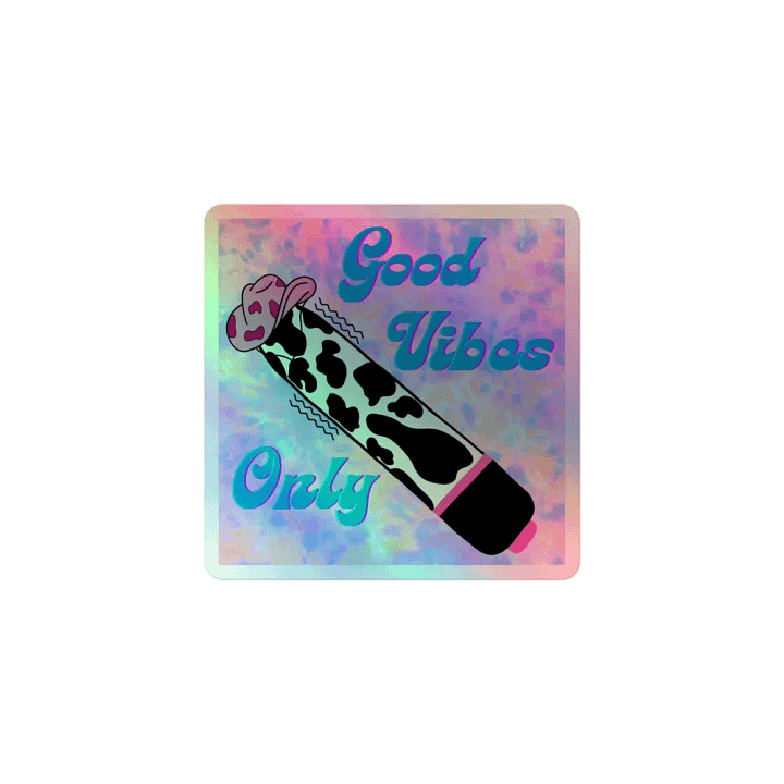 Good Vibes Only Holographic Sticker product image (1)