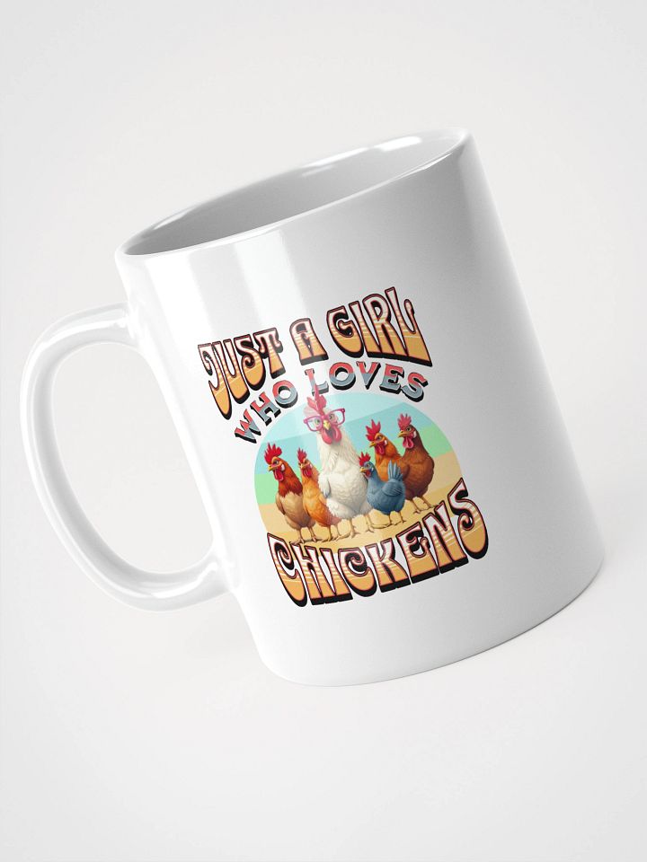 Just A Girl Who Loves Chickens White Glossy Mug product image (2)