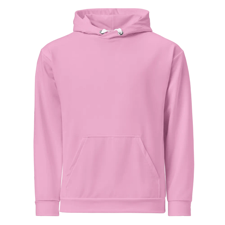 Plain Light Carnation Pink True Summer Unisex Recycled Polyester Heavyweight Premium Hoodie by Treasure Pie product image (1)