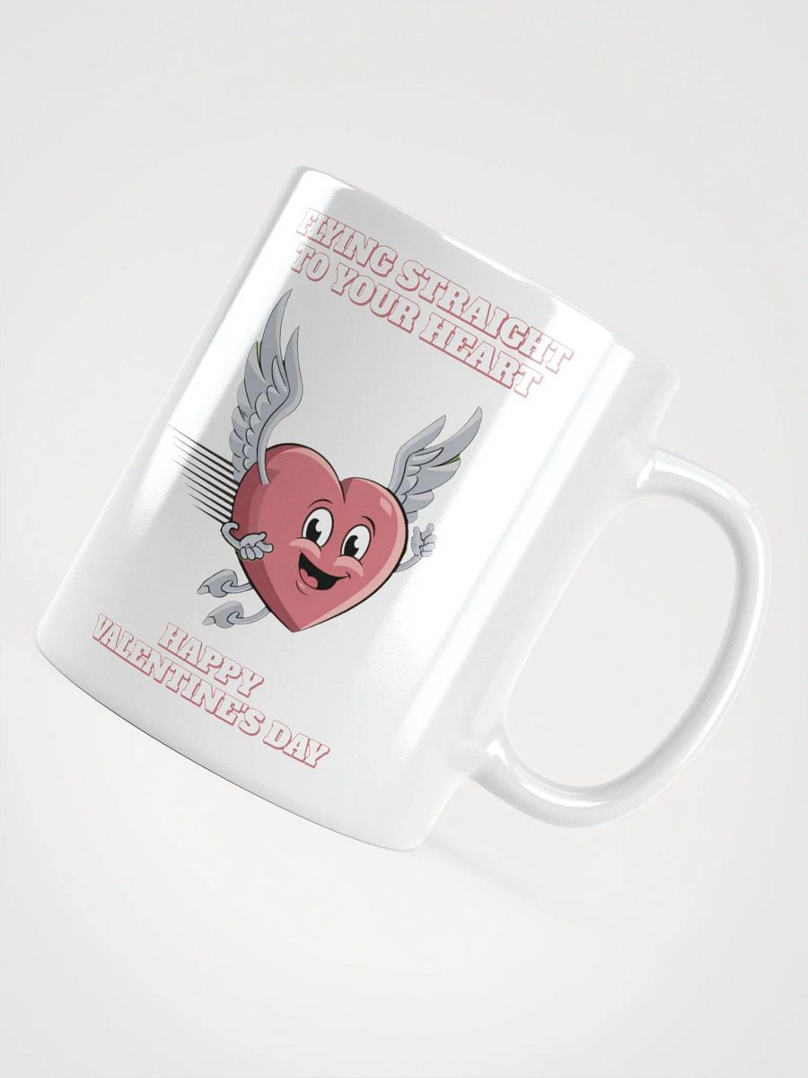 Flying Straight To Your Heart - Happy Valentine's Day White Mug product image (18)